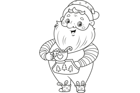Printable coloring pages: Noel21 – 10 Doigts