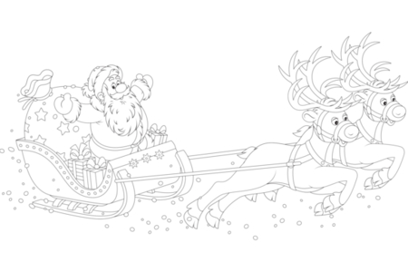 Printable coloring pages: Christmas3 – 10 Doigts