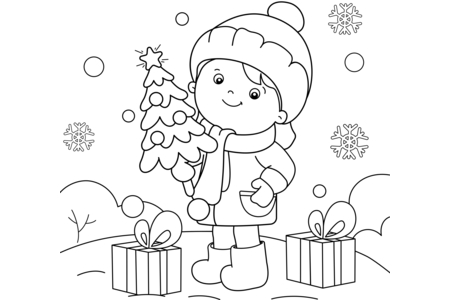 Printable coloring pages: Christmas8 – 10 Doigts
