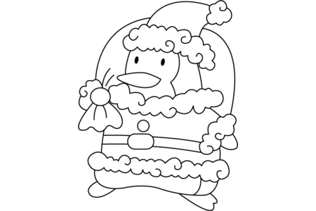 Printable coloring pages: Santa Claus 02 – 10 Doigts