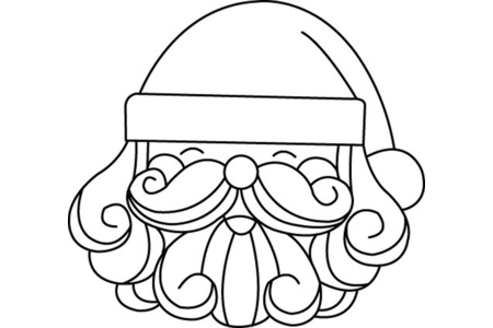 Printable coloring pages: Santa Claus 09 – 10 Doigts