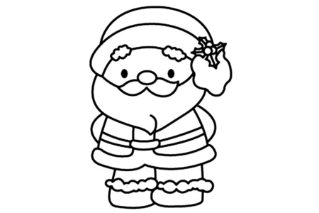 Printable coloring pages: Santa Claus 16 – 10 Doigts