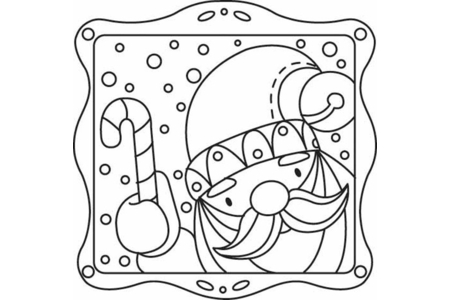 Printable coloring pages: Santa Claus 26 – 10 Doigts