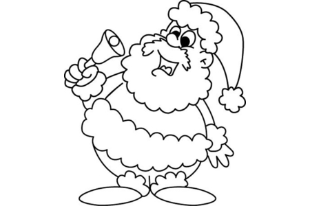 Printable coloring pages: Santa Claus 38 – 10 Doigts