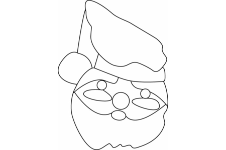 Printable coloring pages: Santa Claus 44 – 10 Doigts