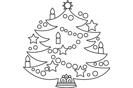 Printable coloring pages: Tree 03 – 10 Doigts