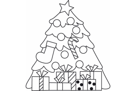 Printable coloring pages: Tree 04 – 10 Doigts