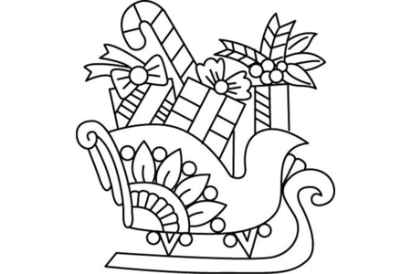 Printable coloring pages: Sled 02 – 10 Doigts