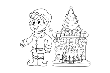 Printable coloring pages: elf06 – 10 Doigts