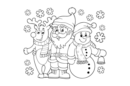 Printable coloring pages: noel24 – 10 Doigts