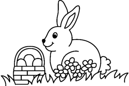 Printable coloring pages: Rabbit 16 – 10 Doigts