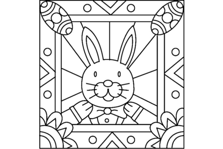 Printable coloring pages: Rabbit 28 – 10 Doigts