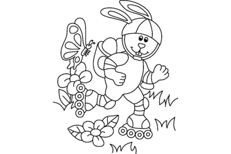 Printable coloring pages: Rabbit 29 – 10 Doigts