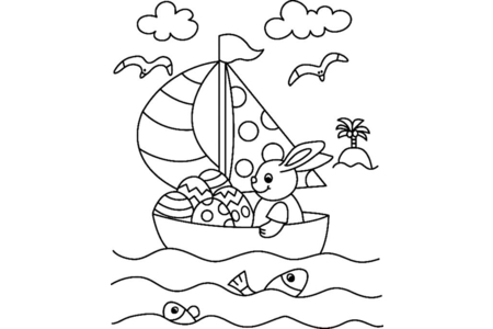 Printable coloring pages: Rabbit 34 – 10 Doigts