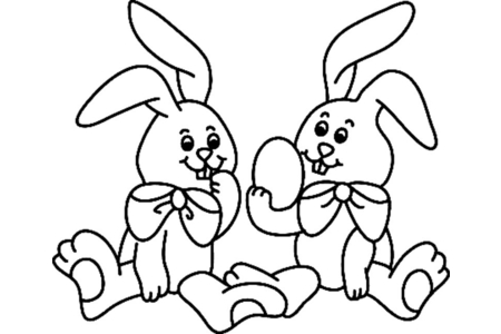 Printable coloring pages: Rabbit 37 – 10 Doigts