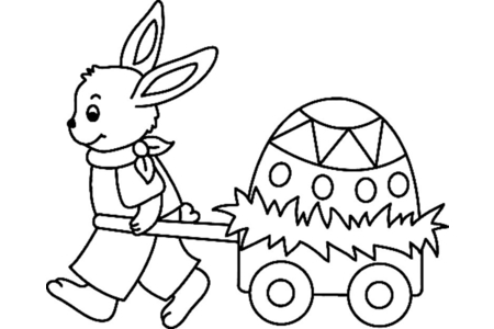 Printable coloring pages: Rabbit 40 – 10 Doigts
