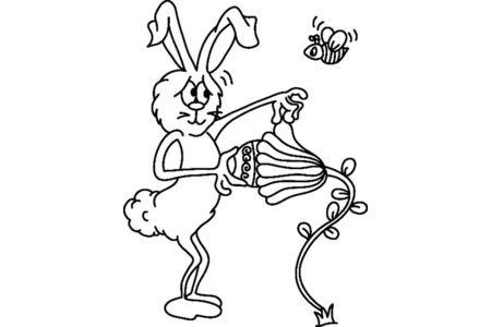 Printable coloring pages: Rabbit 43 – 10 Doigts