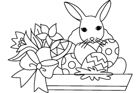 Printable coloring pages: Rabbit 44 – 10 Doigts