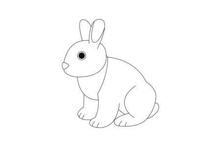 Printable coloring pages: Rabbit 46 – 10 Doigts
