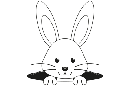 Printable coloring pages: Rabbit 52 – 10 Doigts