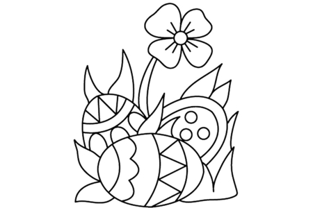 Printable coloring pages: Eggs 06 – 10 Doigts
