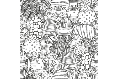 Printable coloring pages: Eggs 104 – 10 Doigts