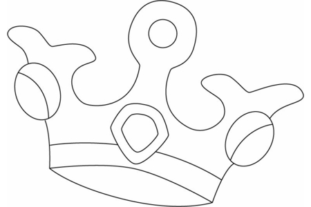 Printable coloring pages: Crown 02 – 10 Doigts
