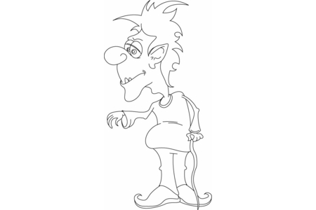 Printable coloring pages: Elf 01 – 10 Doigts