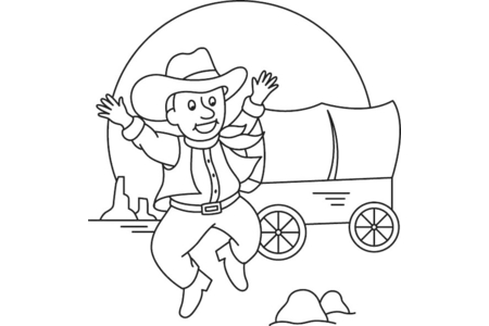 Dibujos para imprimir : Vaquero 06 – 10 Doigts