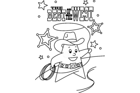 Dibujos para imprimir : Sheriff 01 – 10 Doigts