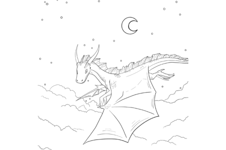 Printable coloring pages: Dragons11 – 10 Doigts