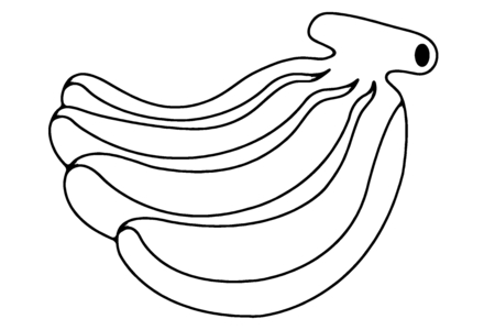 Dibujos para imprimir : Plátanos 01 – 10 Doigts