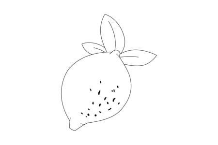 Printable coloring pages: Lemon 01 – 10 Doigts