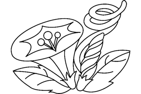 Printable coloring pages: Flower 014 – 10 Doigts