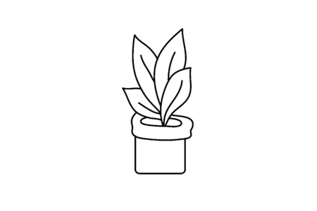 Printable coloring pages: Flower 024 – 10 Doigts