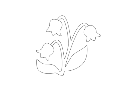 Printable coloring pages: Flower 034 – 10 Doigts