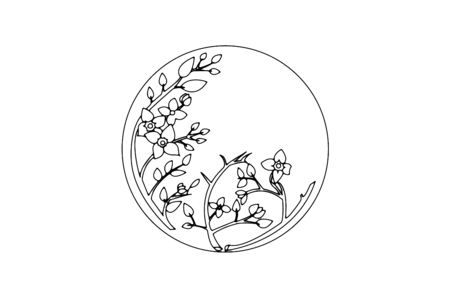 Printable coloring pages: Flowers 037 – 10 Doigts