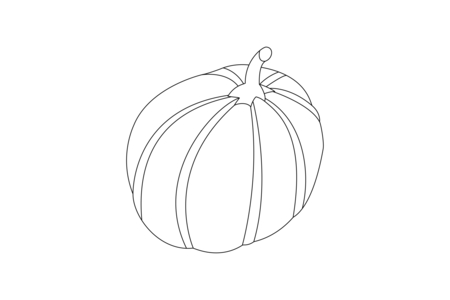 Printable coloring pages: Melon 01 – 10 Doigts