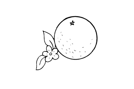 Printable coloring pages: Orange 02 – 10 Doigts