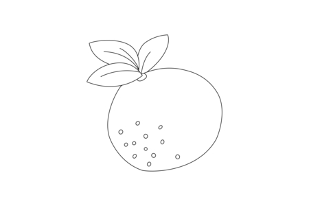 Printable coloring pages: Orange 03 – 10 Doigts