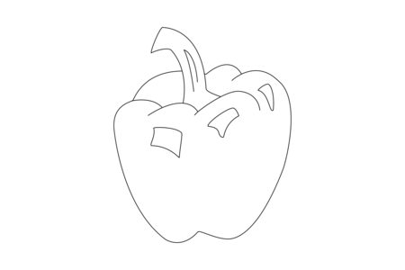 Printable coloring pages: Pepper 03 – 10 Doigts