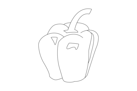 Printable coloring pages: Pepper 04 – 10 Doigts