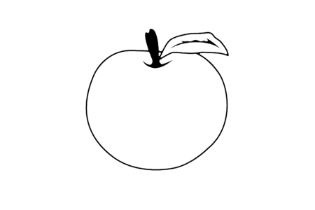 Printable coloring pages: Apple 06 – 10 Doigts