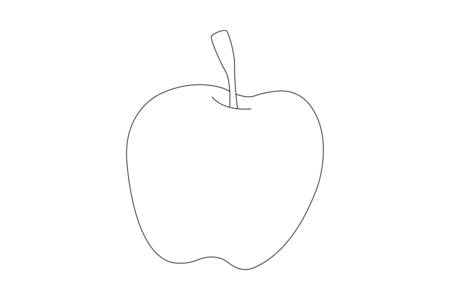 Dibujos para imprimir : Manzana 07 – 10 Doigts