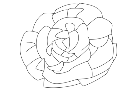 Printable coloring pages: Salad 02 – 10 Doigts