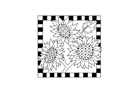 Dibujos para imprimir : Girasoles 04 – 10 Doigts