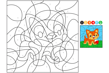 Printable coloring pages: Magic Coloring10 – 10doigts