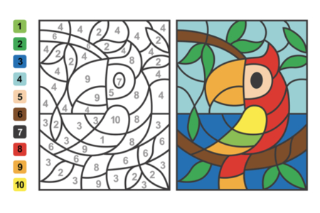 Printable coloring pages: Magic coloring11 – 10doigts