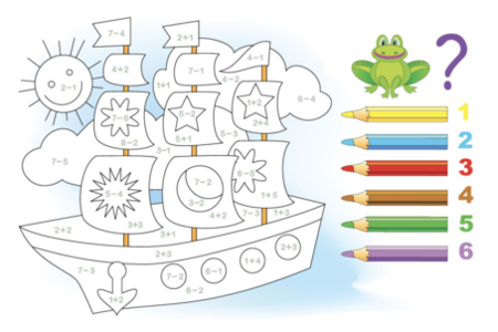 Printable coloring pages: Magic Coloring 5 – 10doigts