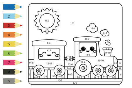 Printable coloring pages: Magic Coloring 6 – 10doigts